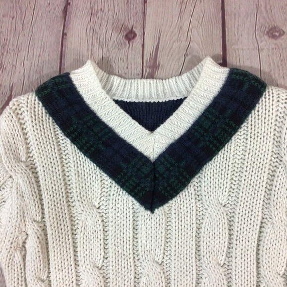 Rad Truck Moving Co. Cable Knit V-Neck Sweater - Size 2T - Picture 2 of 6